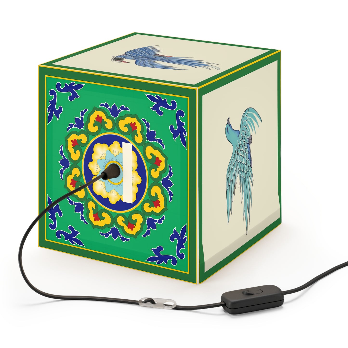 Decorative Pendant Light, Boho Hanging Lamp, Modern Cube Lamp, Unique Home Decor, Bedroom Lighting