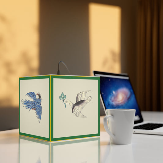 Decorative Pendant Light, Boho Hanging Lamp, Modern Cube Lamp, Unique Home Decor, Bedroom Lighting